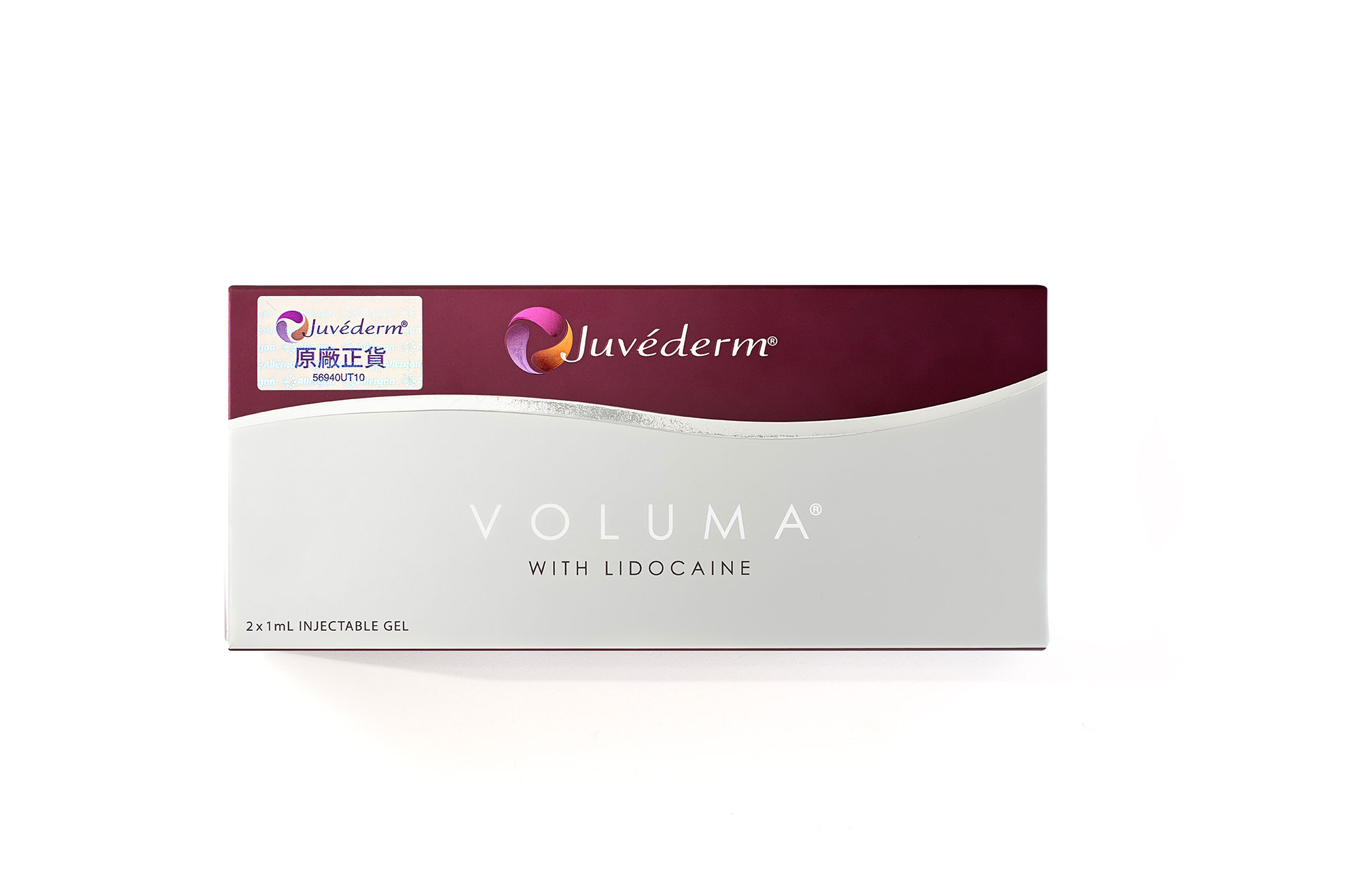 JUVÉDERM 喬雅登 VOLUMA with Lidocaine 原廠正貨包裝圖